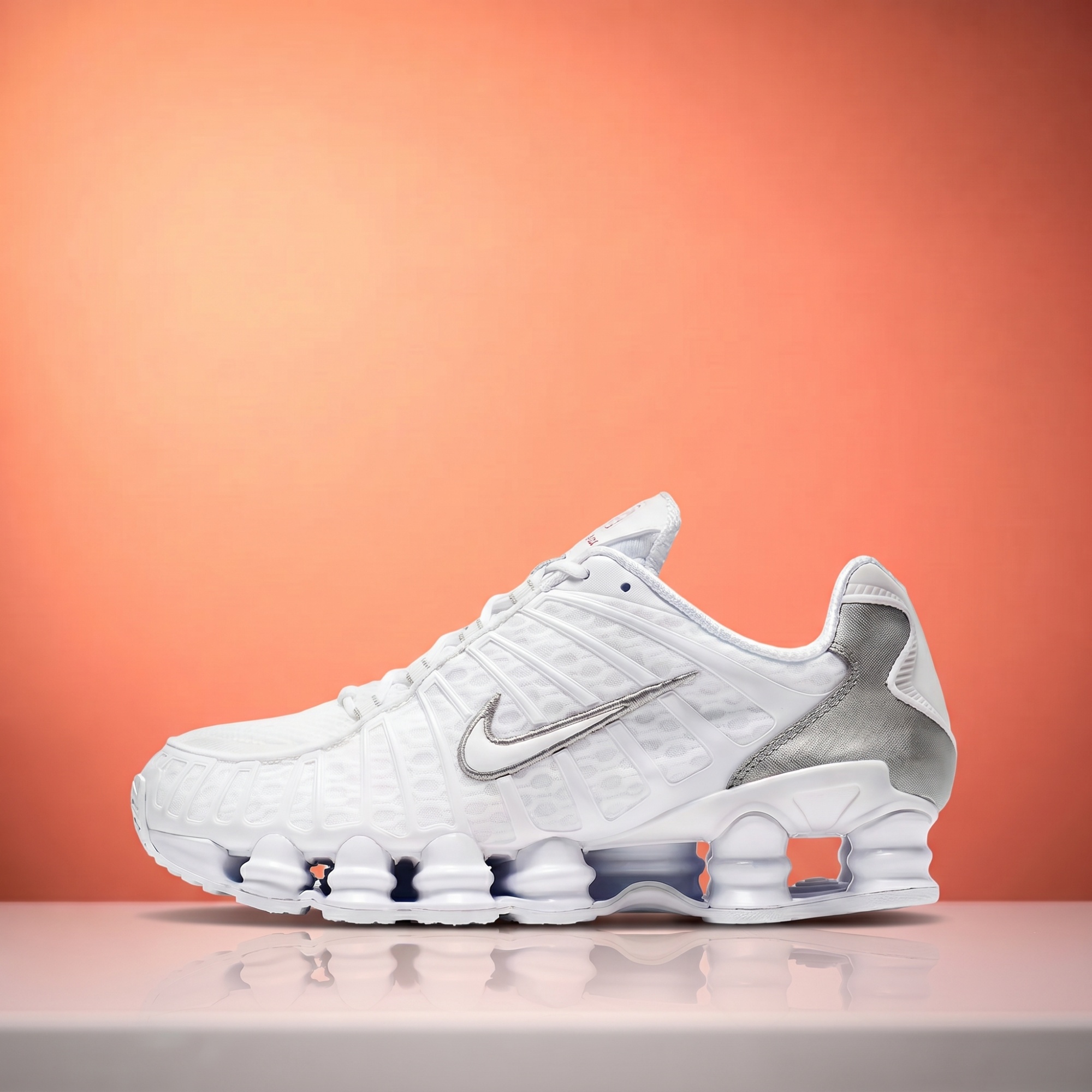 Nike Shox TL — White / Metallic Silver