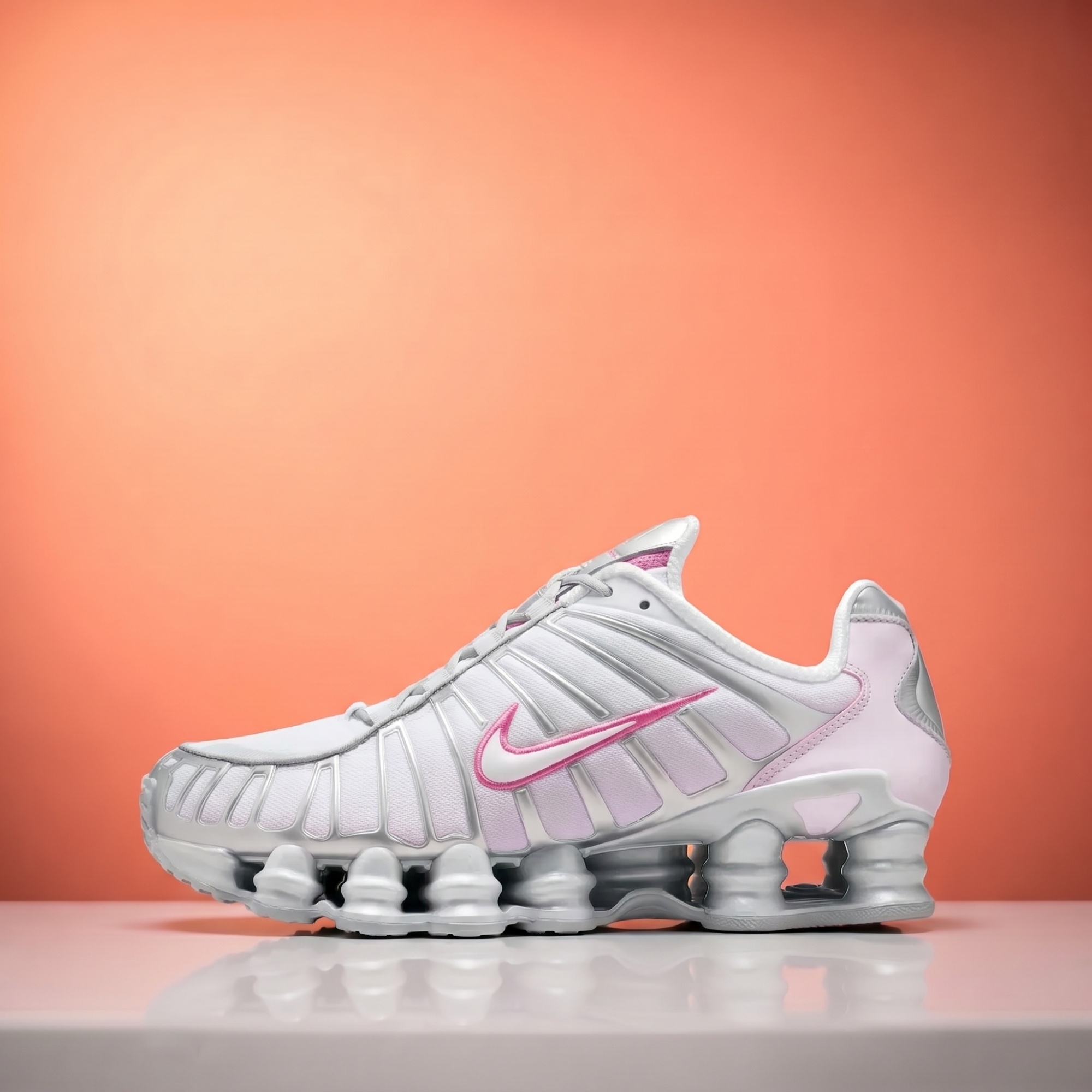 Nike Shox TL — Metallic Platinum / Pink Foam