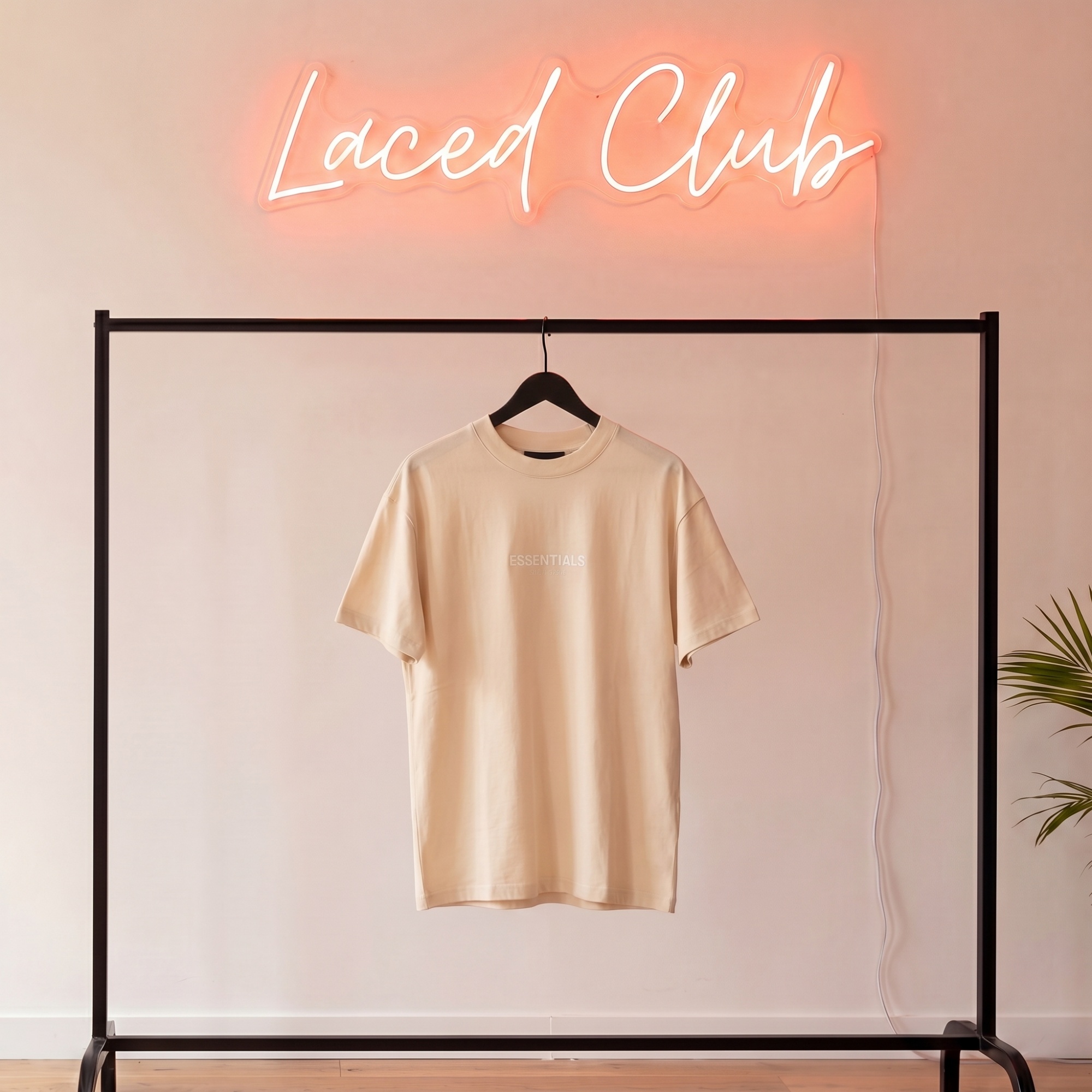 Fear of God Essentials Tee Center — Cream