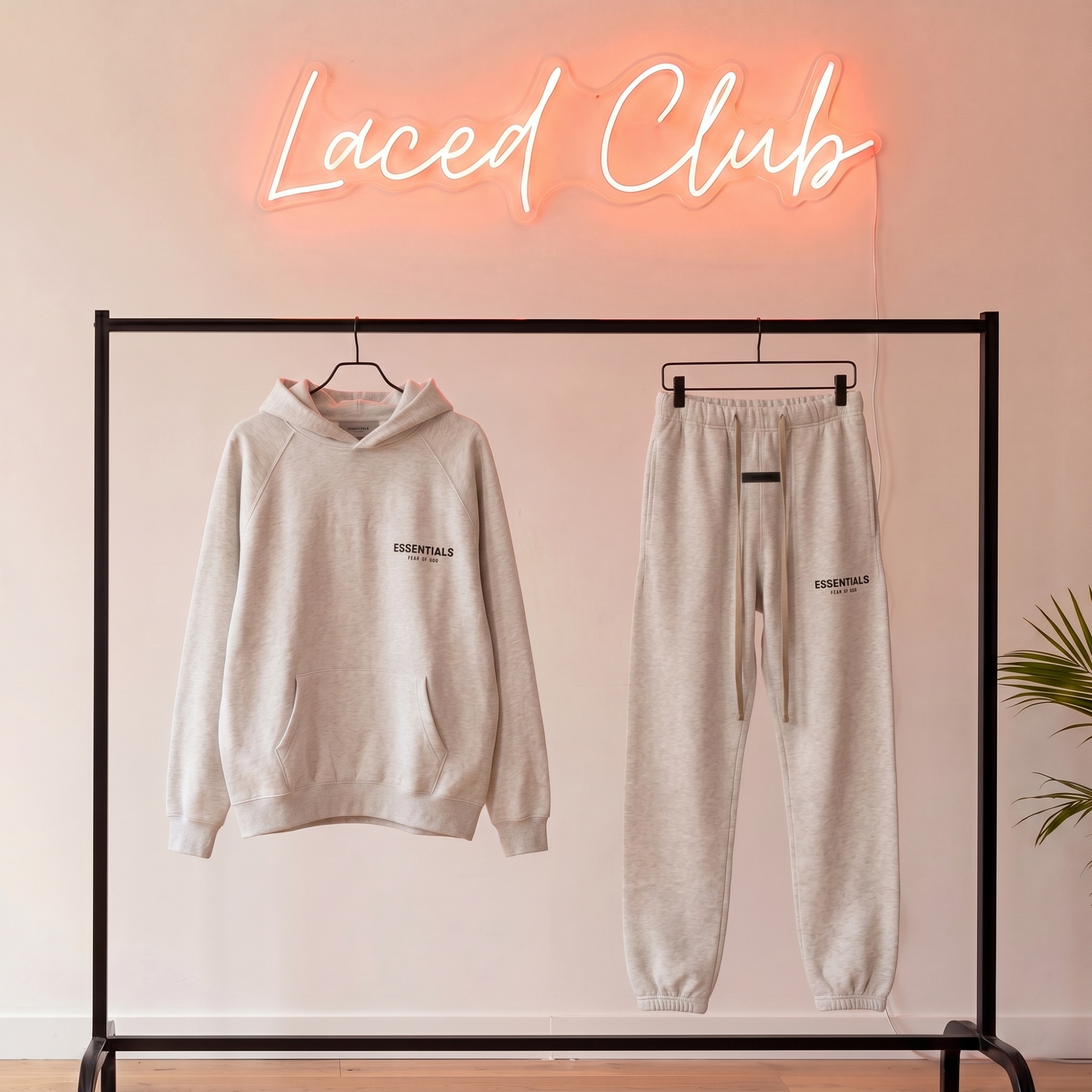 Fear of God Essentials Fleece Set — Oatmeal