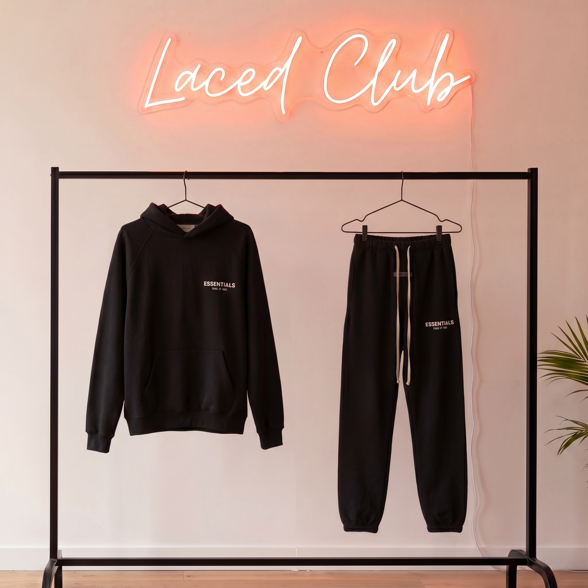 Fear of God Essentials Fleece Set — Black
