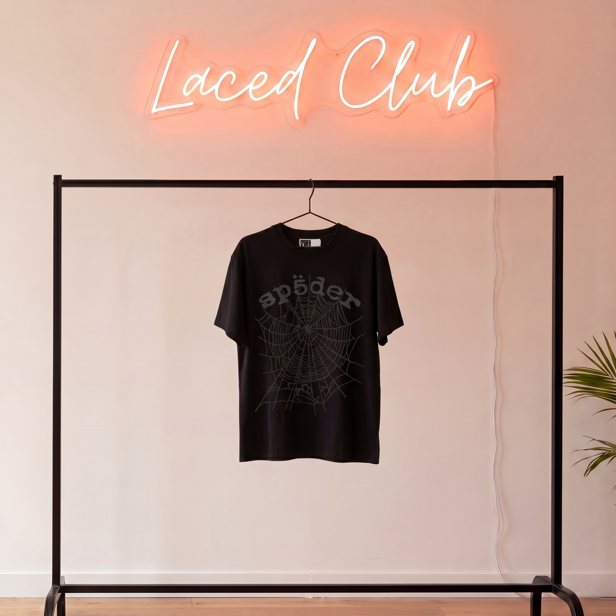 Sp5der OG Web T-Shirt — Black