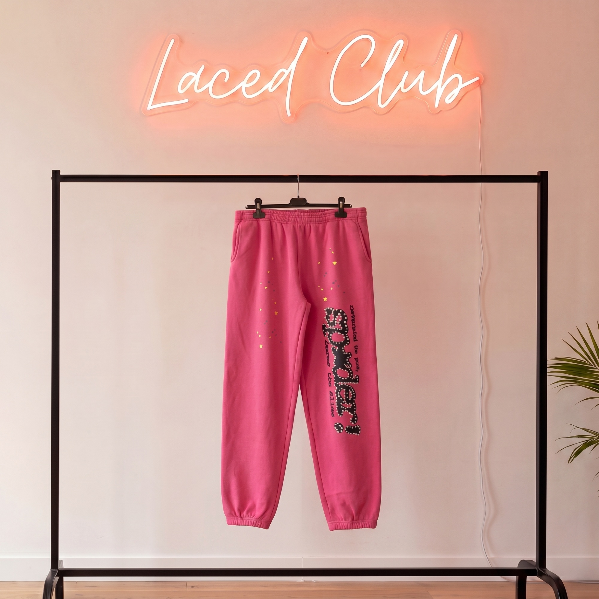 Sp5der P*NK Sweatpants — Pink