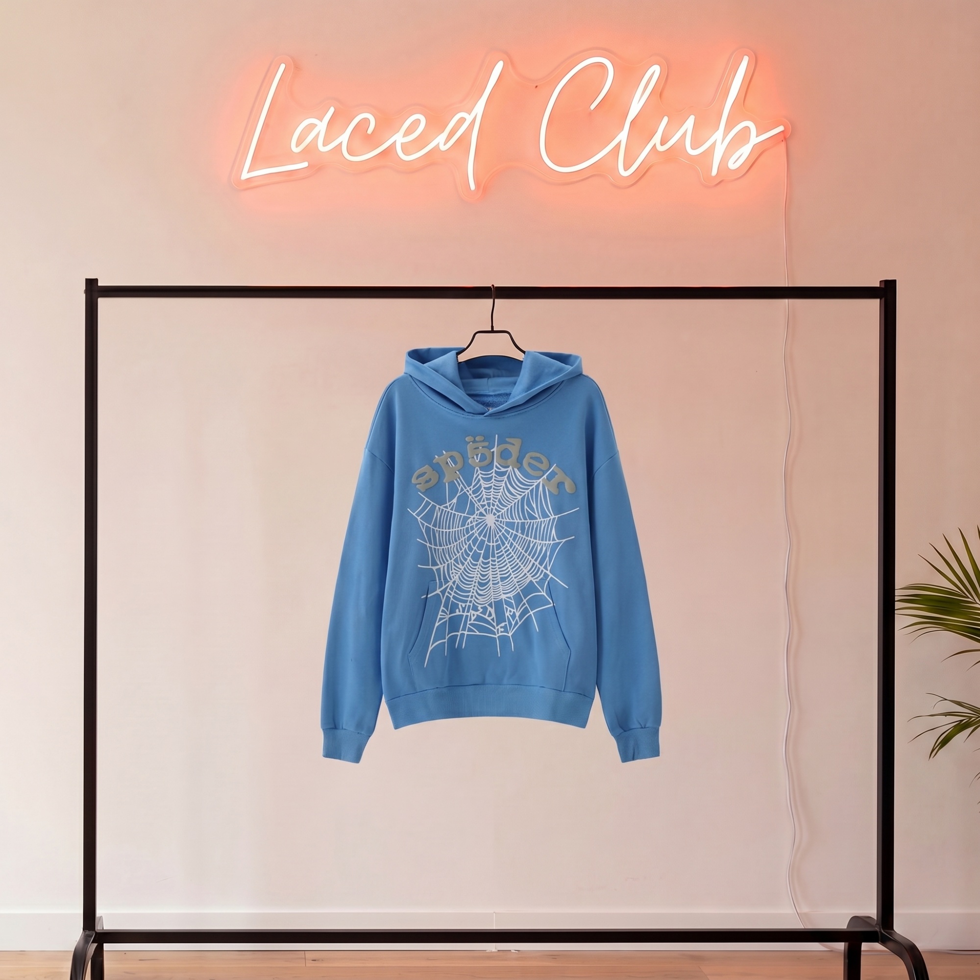 Sp5der Web Hoodie — Sky Blue