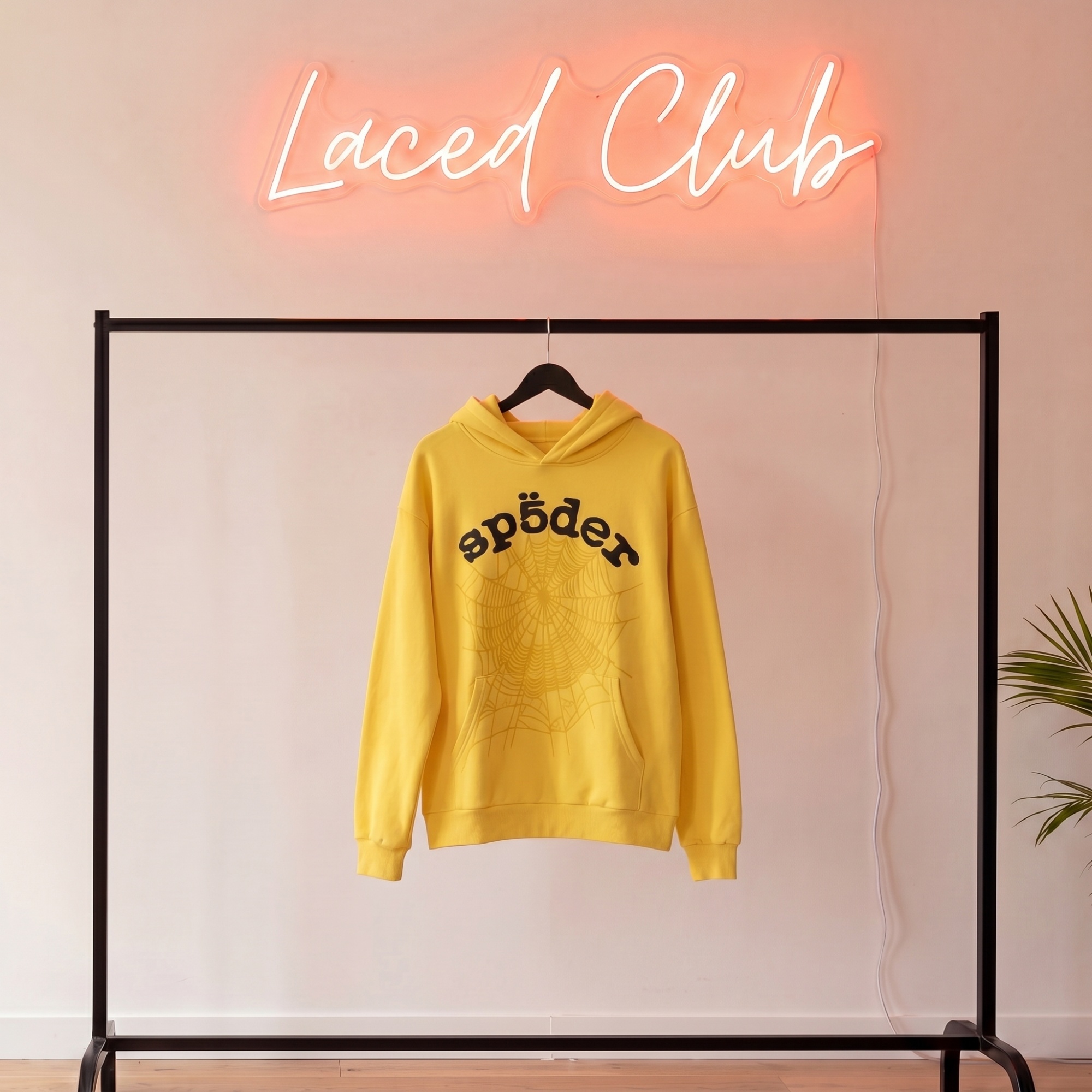 Sp5der Websuit Hoodie — Yellow