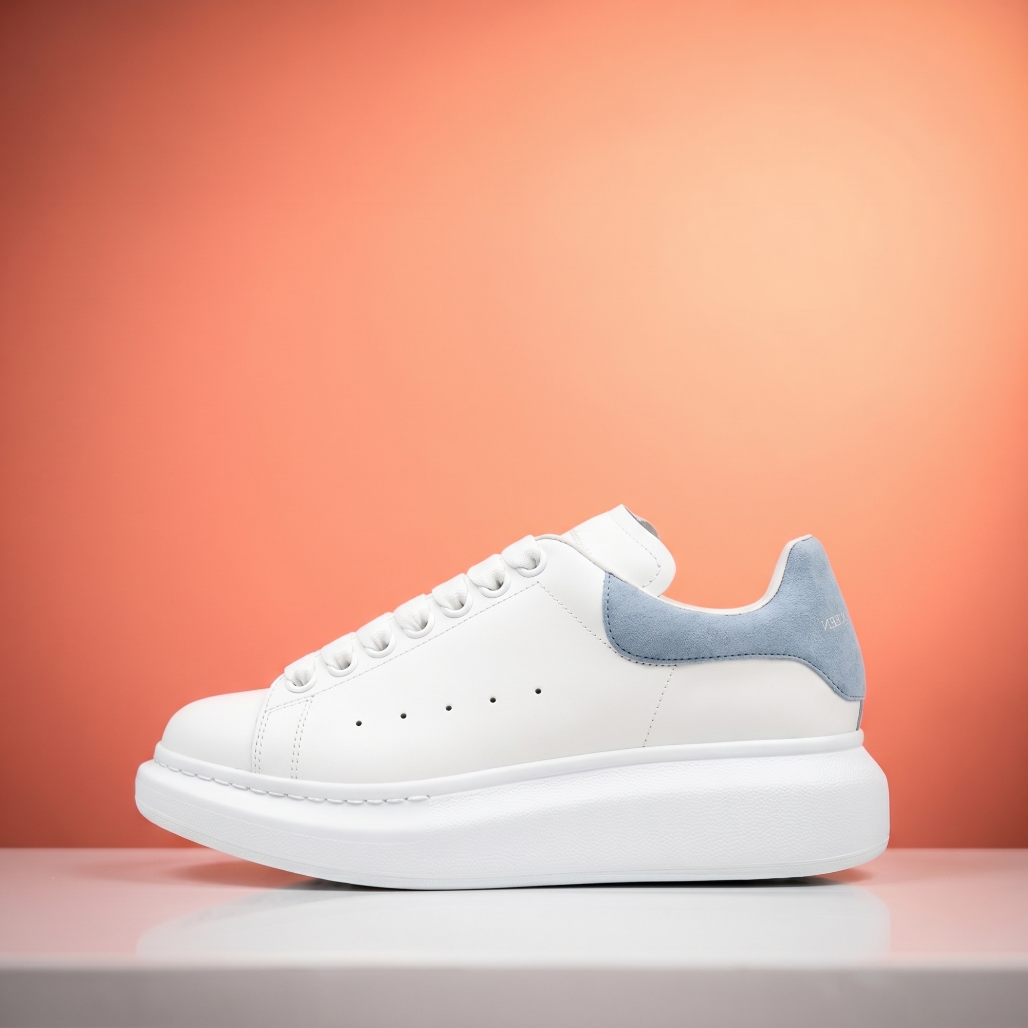 Alexander McQueen Sneaker — White / Paris Blue