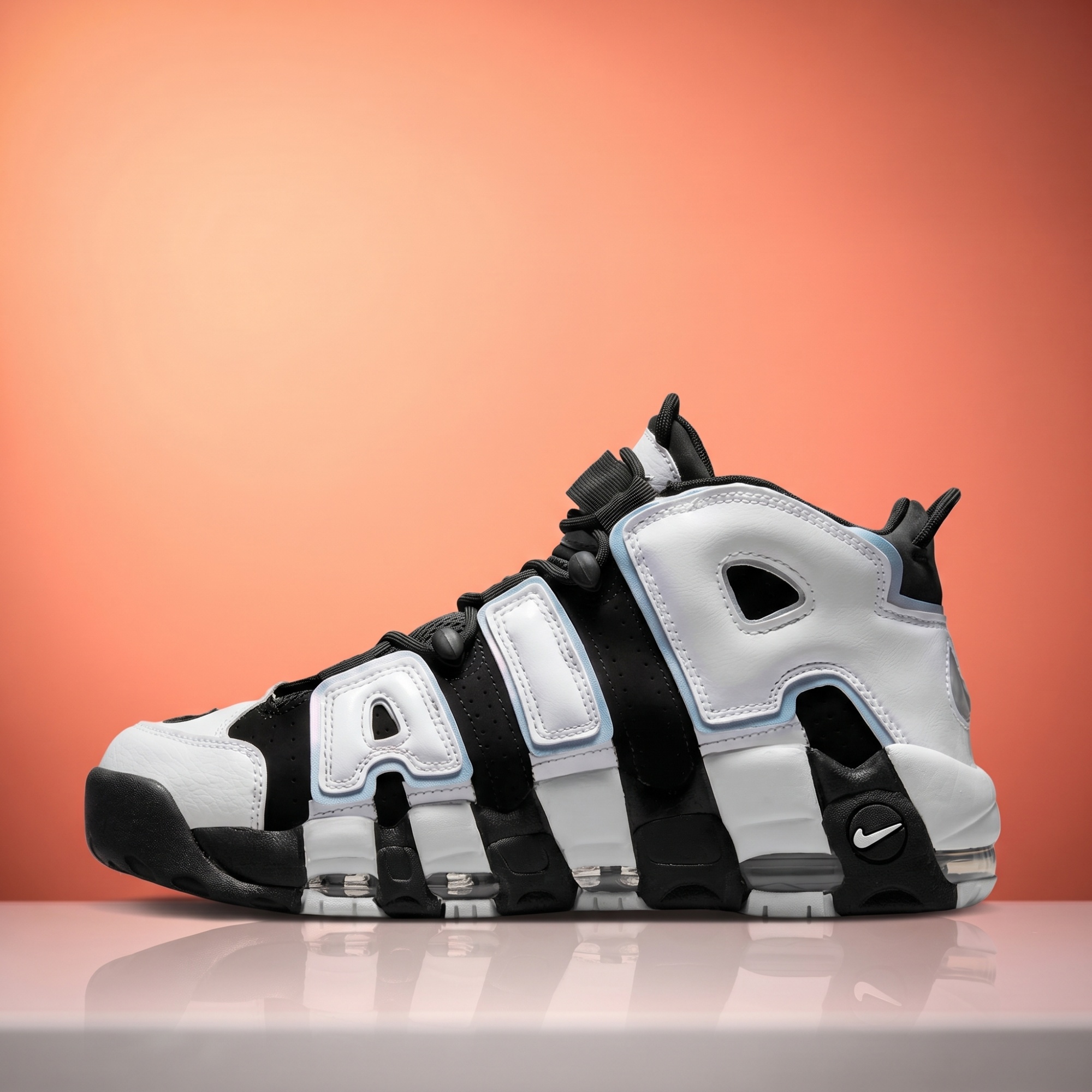 Nike Air More Uptempo — White / Black