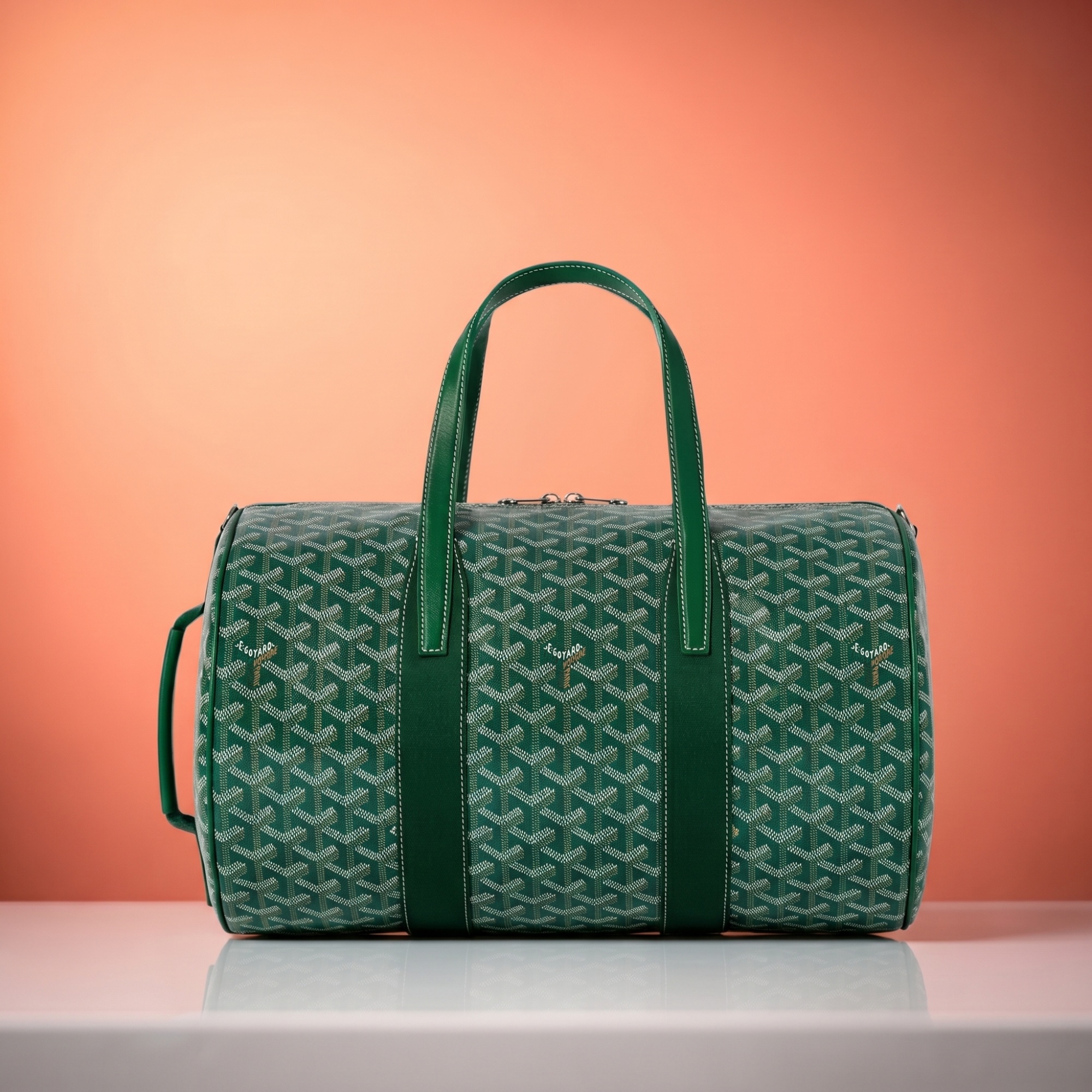 Goyard Barrel 40 Sports Bag — Green