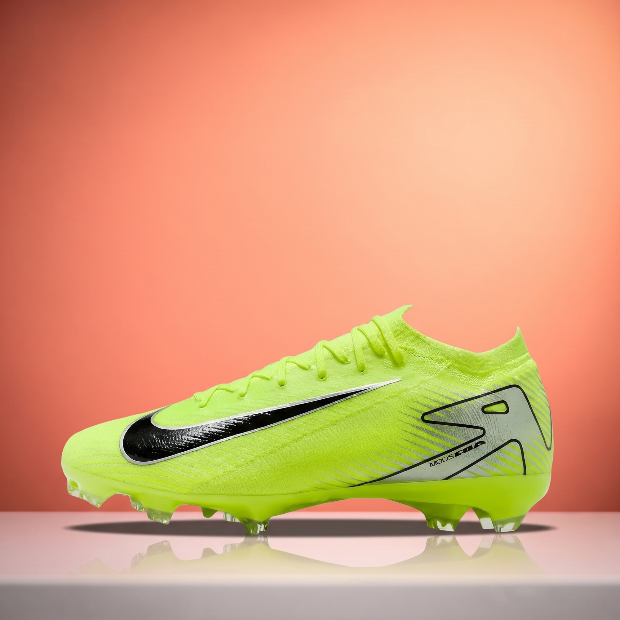 Nike Air Zoom Mercurial Vapor 16 Elite FG — Volt / Black / Metallic Silver