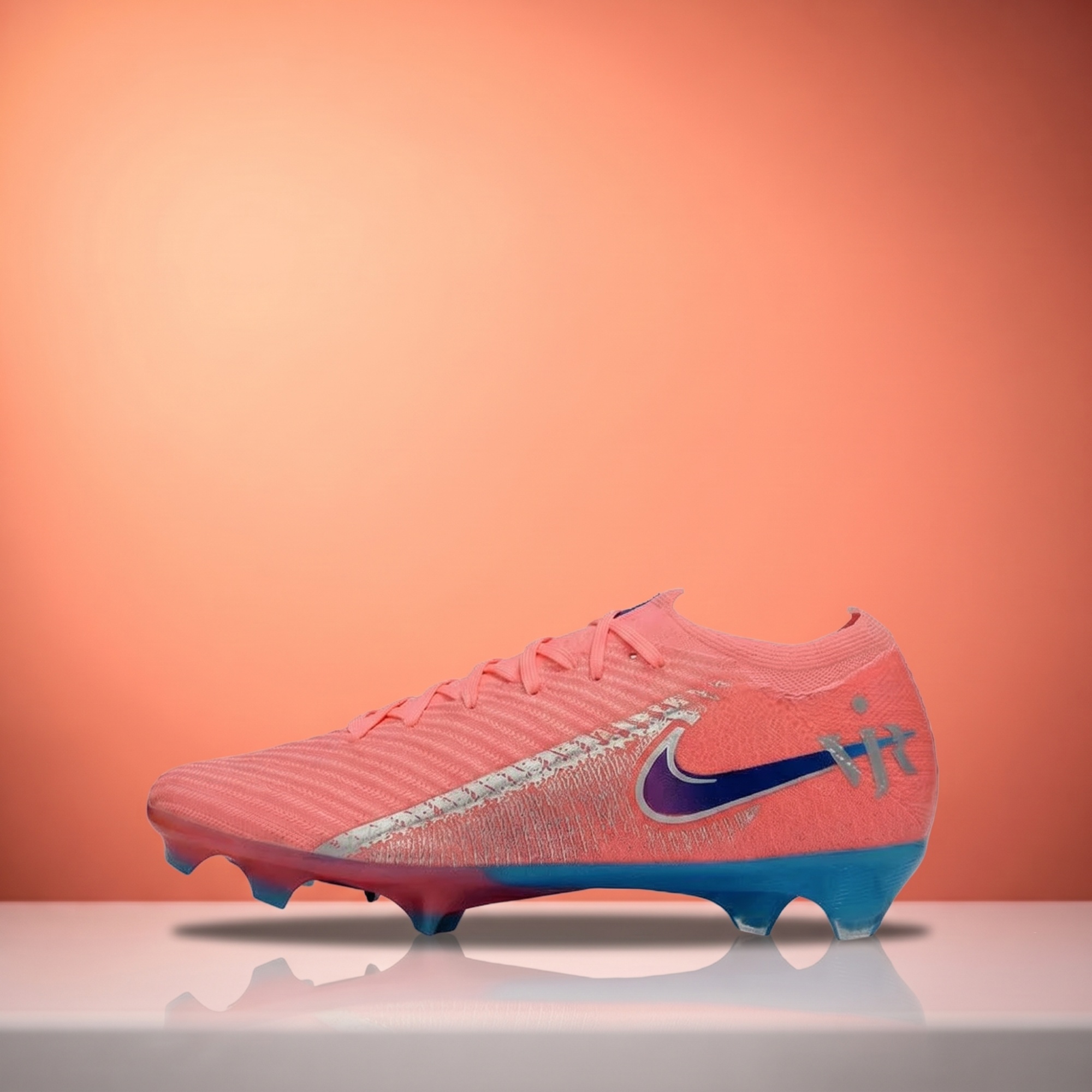 Nike Air Zoom Mercurial Vapor 16 Elite FG Vinícius Jr. — Pink Blast / Metallic Silver