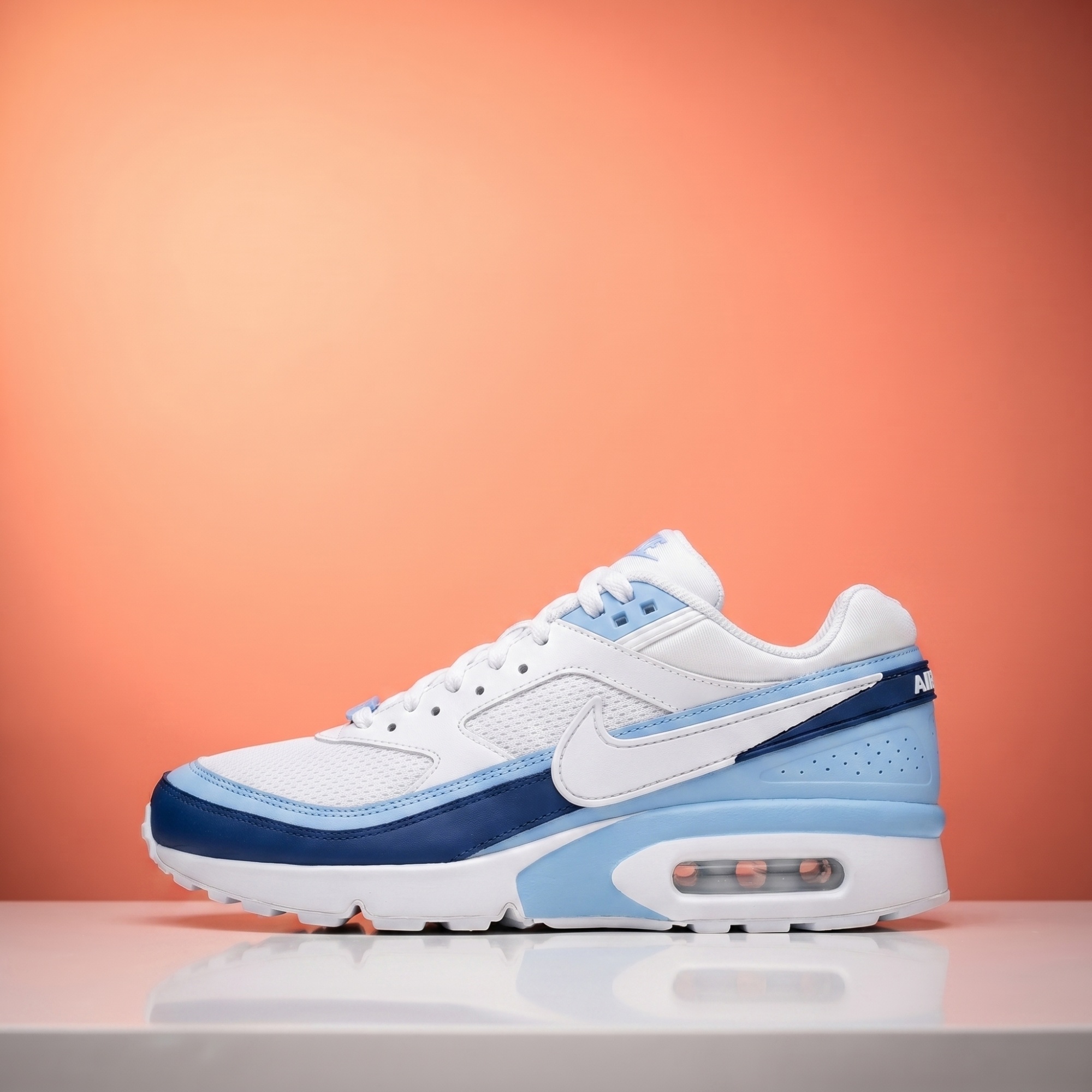 Nike Air Max BW — White / University Blue / Midnight Navy